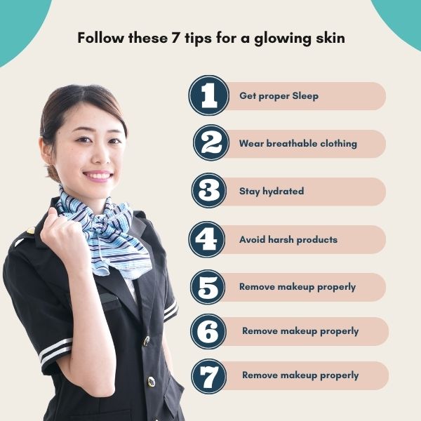 cabin crew skin care tips