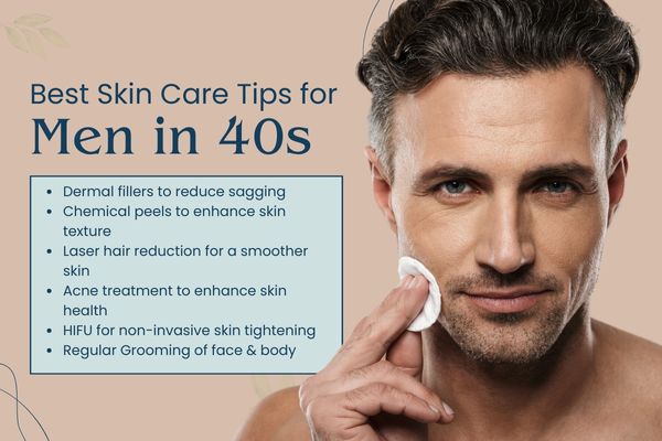 best skin care tips for men in ther 40s