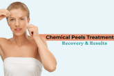 Woman undergoing Chemical Peels Treatment in Punjabi Bagh for smoother, glowing skin – recovery and results of the procedure.