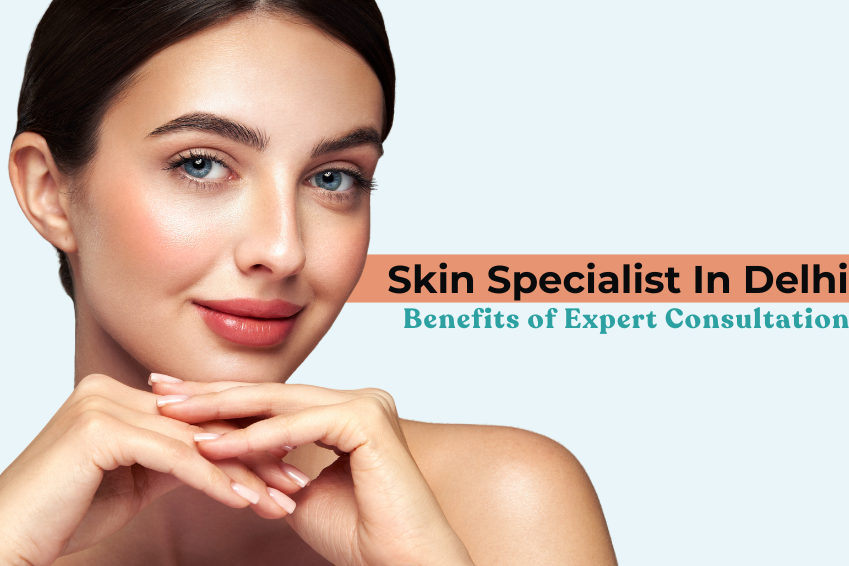 A confident woman with glowing, healthy skin representing the results of consulting a Skin Specialist in Delhi for expert dermatology treatments.